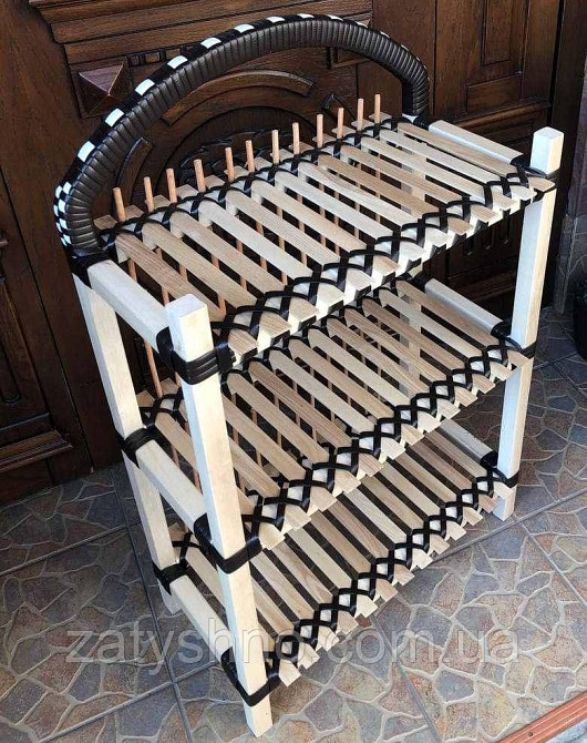 Полка из дерева плетеная на 3 яруса Киев - изображение 8