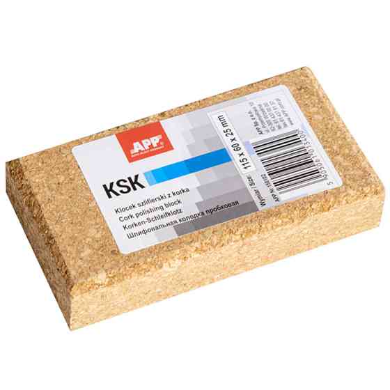 Брусок шліфувальний корковий 