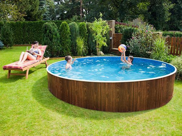 Бассейн каркасный круглый Azuro 402DL 4.6 х 1.2 м Wood морозоустойчивый Киев - изображение 3