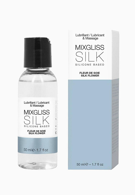 Лубрикант на силиконовой основе MixGliss SILK - FLEUR DE SOIE (50 мл) с цветочным ароматом Sex Aura Киев - изображение 1
