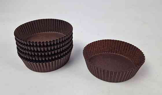 Тартолітка для кексів 10А кругла коричнева D80 H25 (100 шт.) (1 уп.) Харків