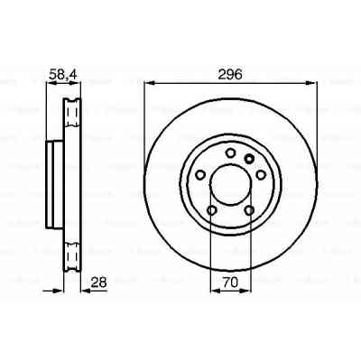 Гальмівний диск Bosch 0 986 478 593 Вінниця