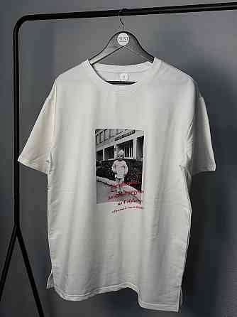 Футболка с фото из детства и индивидуальной надписью L, Бежевый Черновцы