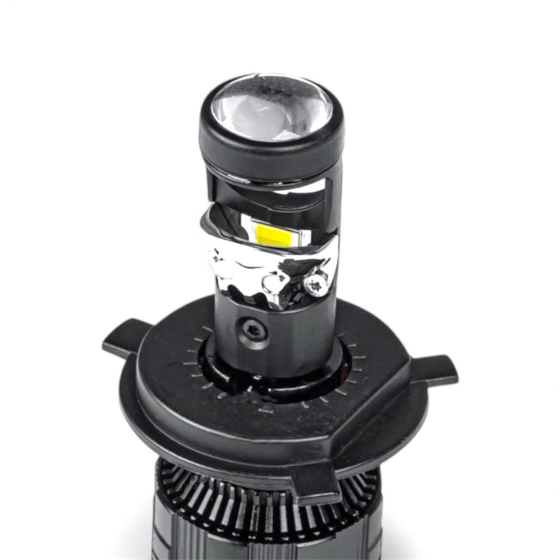 Светодиодные LED лампы EuroTun Mini Lens H4 60W 6000K 10000lm CANBUS Киев