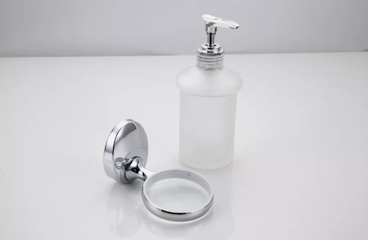 Дозатор диспенсер для жидкого мыла настенный  Zerix LR3327 (стекло+металл) (LL1450) Черновцы - изображение 3