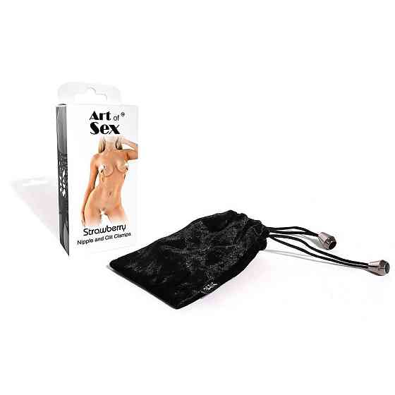 Затискачі для сосків та клітора Art of Sex - Strawberry Sex Aura Київ
