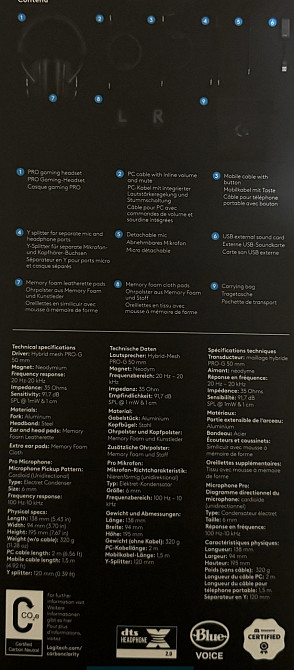 Навушники: Logitech G Pro X Gaming Headset Black ( 981-000818) Харків - фото 2