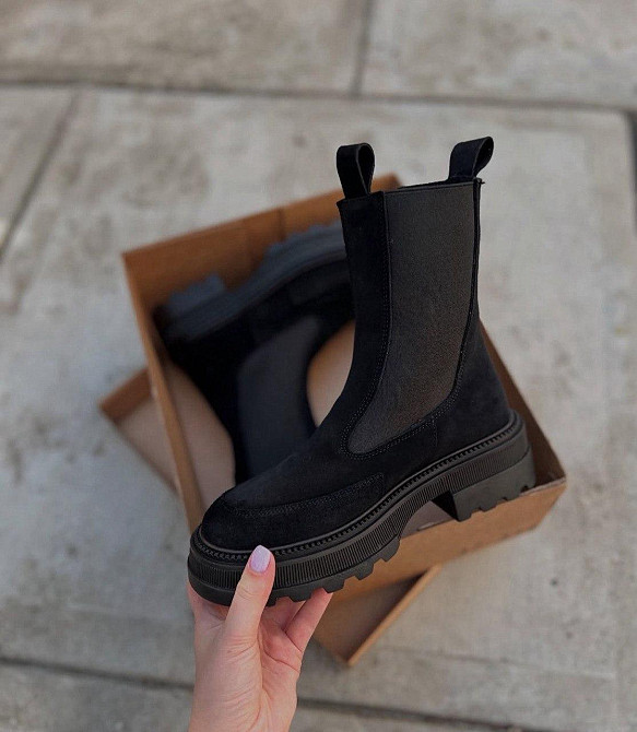 Черевики жіночі KATI SHOES 314/1 чорні (зима, замша натуральна) (6114) 38 Коломыя - изображение 1