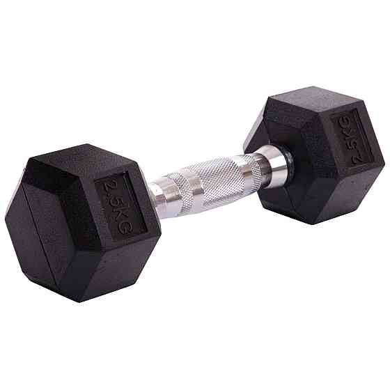 Гантель 2.5 кг цільна шестигранна SP-Planeta-80075-2_5 Київ