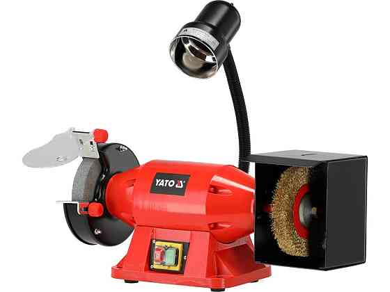 Точильний верстат зі щіткою YATO від ел-мережі 230 В, 520 Вт, диск Ø= 150/25х 32 мм [1] Одеса