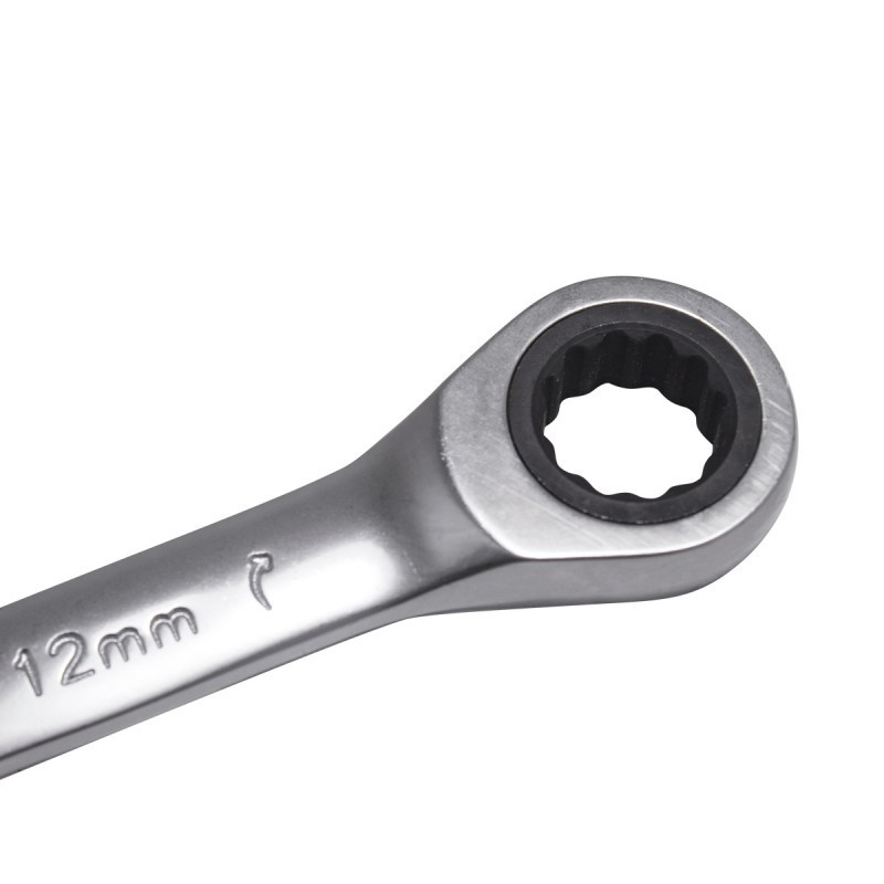 Набір ключів комбінованих з тріскачкою 7пр. (8,10,12,13,14,17,19мм) в пластиковому тримачі Одеса - фото 3