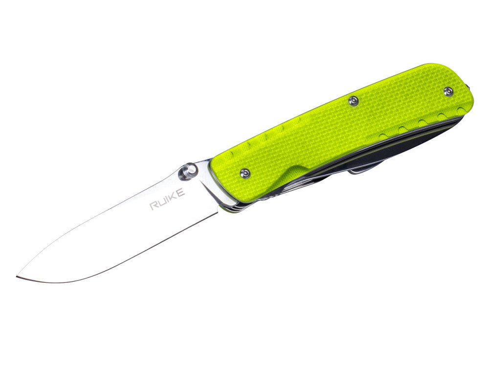 Багатофункціональний ніж Ruike Trekker LD43, (8.5 см) 12C27 / G10 зелений, 15 інстр. Київ - фото 3
