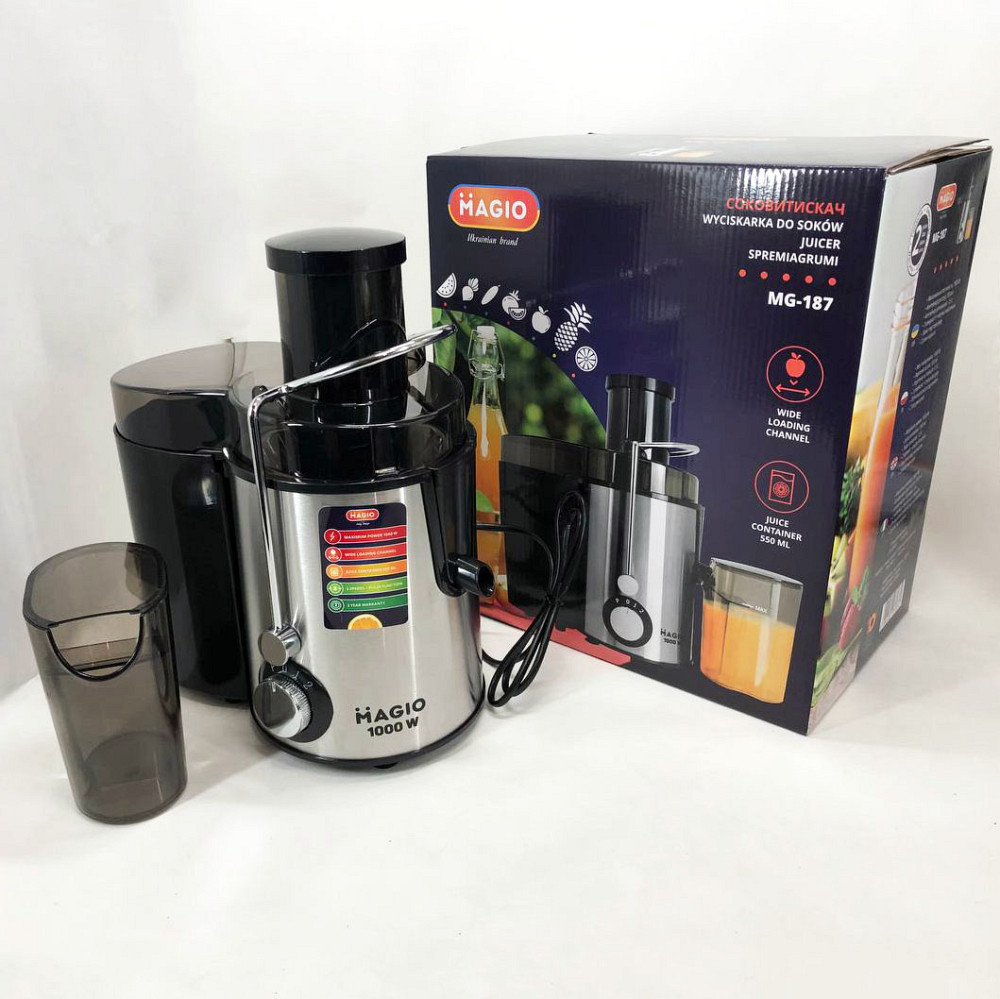 Подрібнювач для яблук Соковижималка низькошвидкісна, Соковижималка для цілих фруктів і овочів ER-20 Львів - фото 8