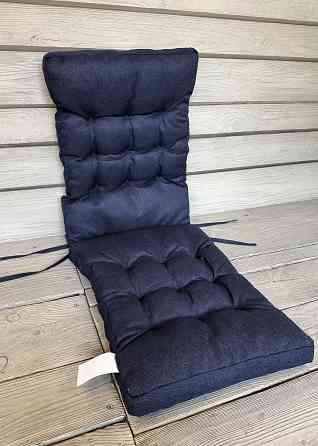 Подушка для стільців (40x120х4 см) подвійна Decorator Мальмо колір темно-синій 84-172 Київ