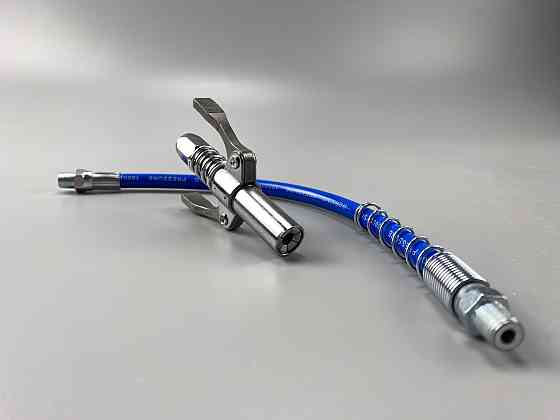 Головка шприца мастила Germany Quality під М6/М8/М10/М12/М14 пряма маслянка + шланг із пружиною Мукачево