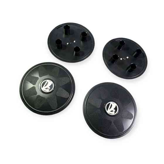 Ковпаки малі 2101-2108 (на 4 болти) чорні, емблема біла "лада" (к-кт 4 шт) Speed Master колісні Мукачево