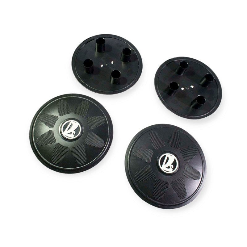 Ковпаки малі 2101-2108 (на 4 болти) чорні, емблема біла "лада" (к-кт 4 шт) Speed Master колісні Мукачево - фото 1