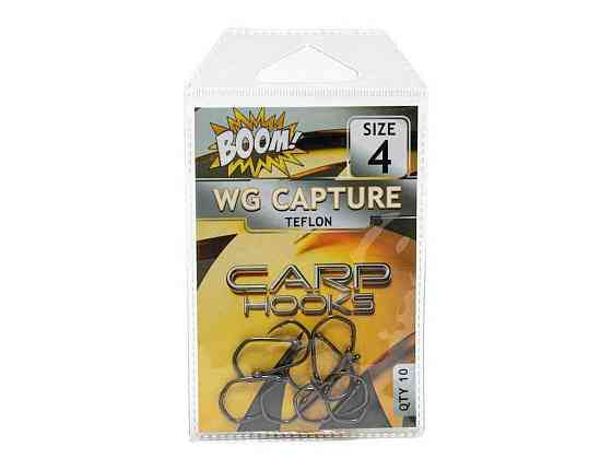 Гачок для мирної риби Wide Gape Сapture №4 (10 шт/уп) (Teflon) ТМ BOOM Київ