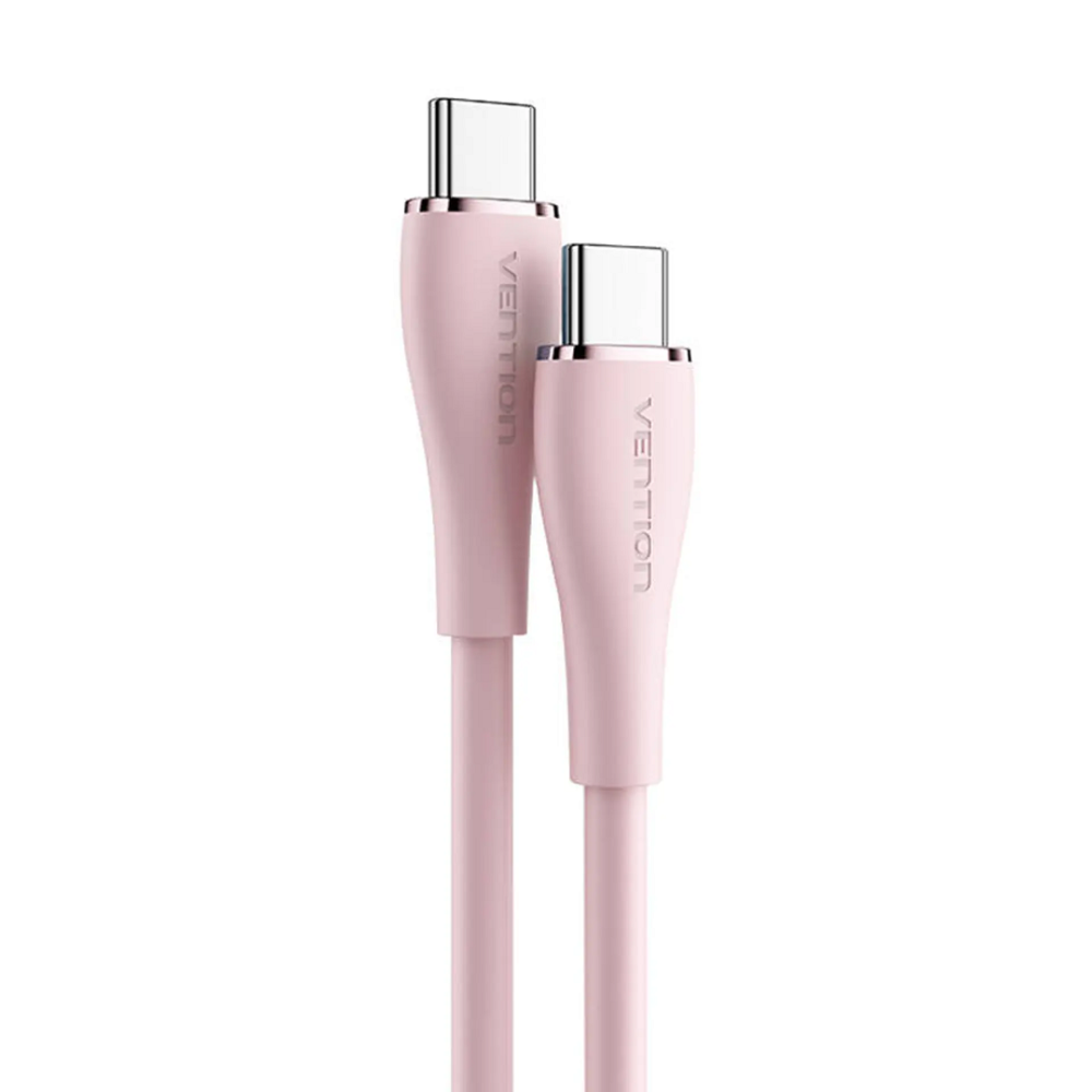Кабель Vention USB 2.0 C "тато" - C "тато" 5A Cable 1M Pink Silicone Type TAWPF Одеса - фото 1