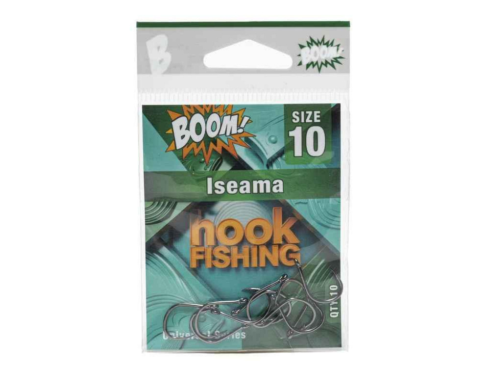 Крючок для мирной рыбы Iseama No10 (10 шт/уп) (BN) ТМ BOOM Киев - изображение 1