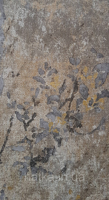 Обои винил на флизелине AS creation Della Natura 1.06Х10 листья ветки размытый рисунок черные серые золотистые Киев - изображение 2