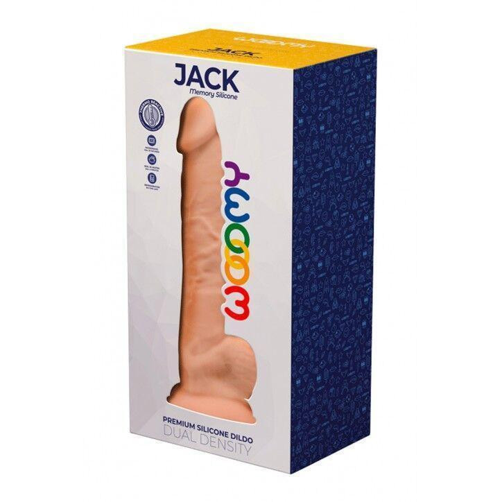 Силиконовый фаллоимитатор Wooomy Jack, термореактивный, с присоской, длина 23,1 см, диаметр 4,8 см Sex Aura Киев - изображение 3