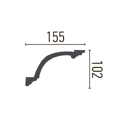 Карниз поліуретановий гладкий Gaudi Decor P 133 Дніпро - фото 4