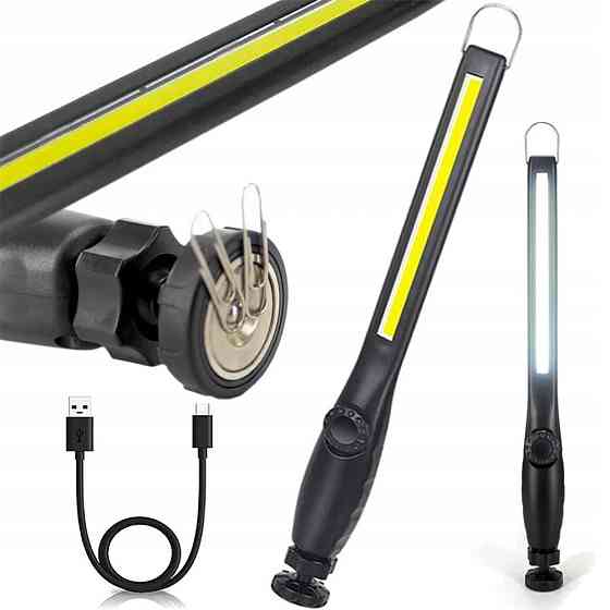 Акумуляторний ліхтар JW 821 COB з магнітом та кліпсою SBR Київ