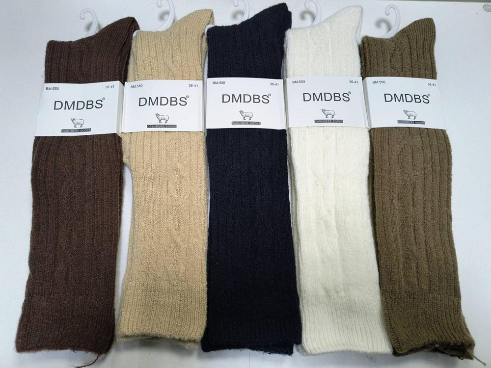 Женские шерстяние гольфы высокие 5 шт в наборе. Размер 36-41 DMDBS BM:551 Киев - изображение 3