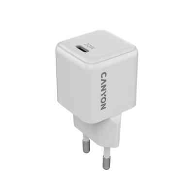 Зарядное устройство Canyon CU20C GaN 20W 1xPD EU White (CNS-CUW20C) Винница