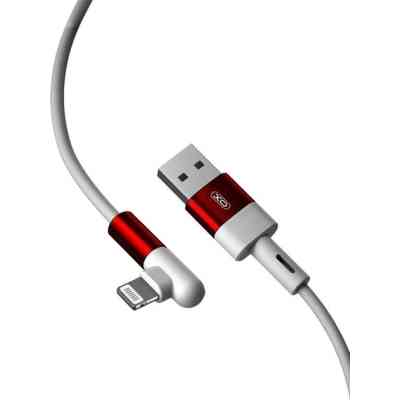 Дата кабель USB 2.0 AM to Lightning 1.0m 90° corner NB152 white XO (6920680872466) Винница
