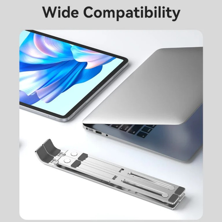 Підставка для ноутбука Laptop X-type Stand Silver Aluminum Alloy Vention Винница - изображение 3