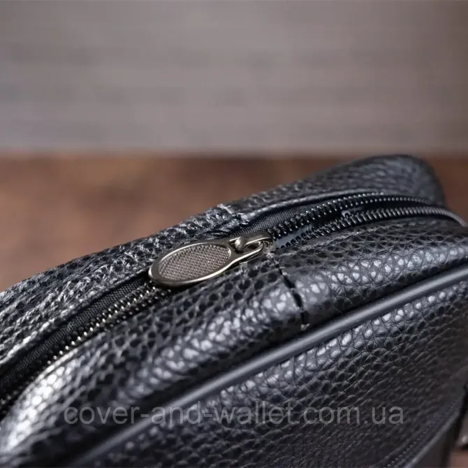 Небольшая мужская вертикальная сумка мессенджер из натуральной кожи Vintage Киев - изображение 7