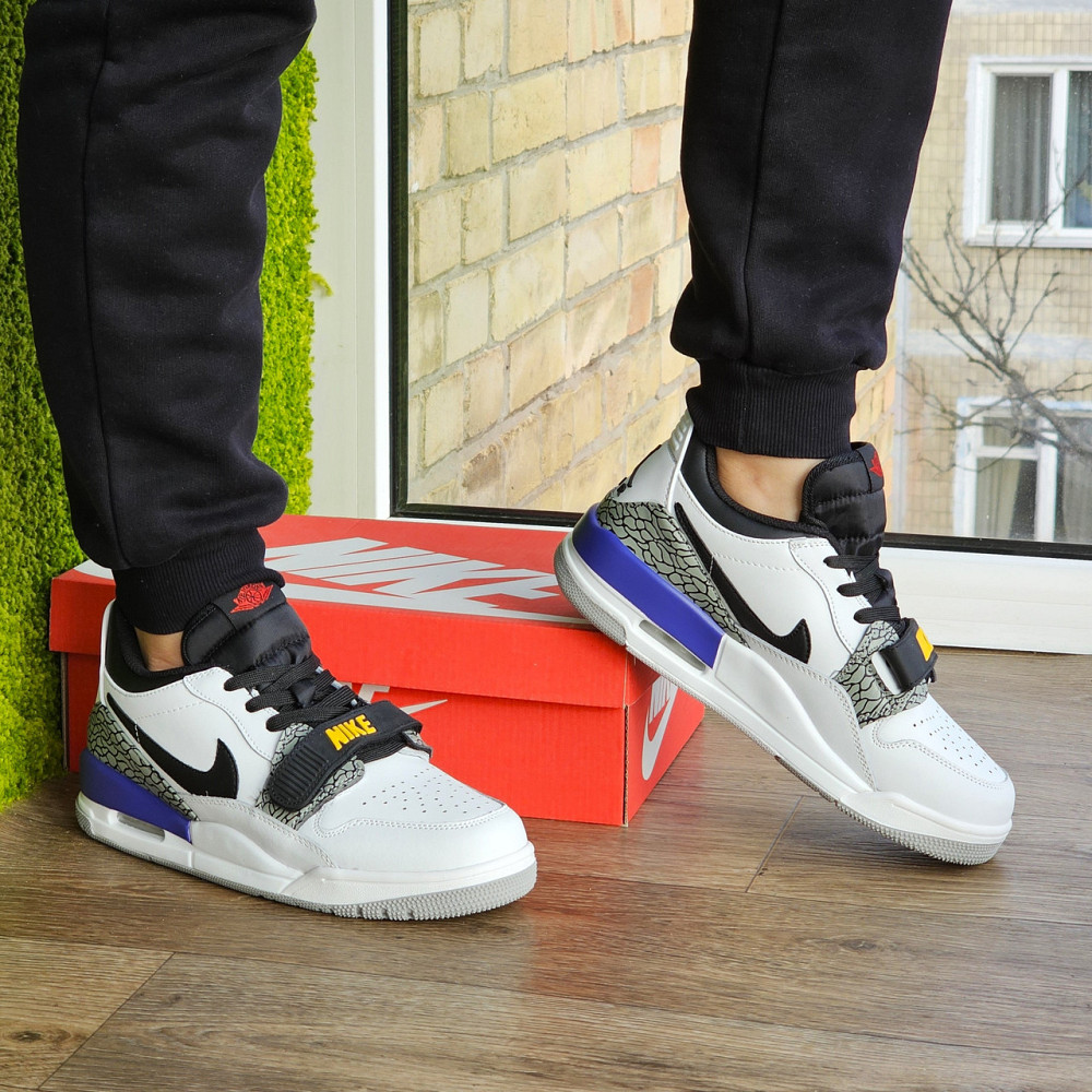 Чоловічі Термо Кросівки Nike Jordan Білі Шкіряні Джордани Найк Єврозима (розміри:41,42,43,44,45) Відео Огляд Дніпро - фото 10