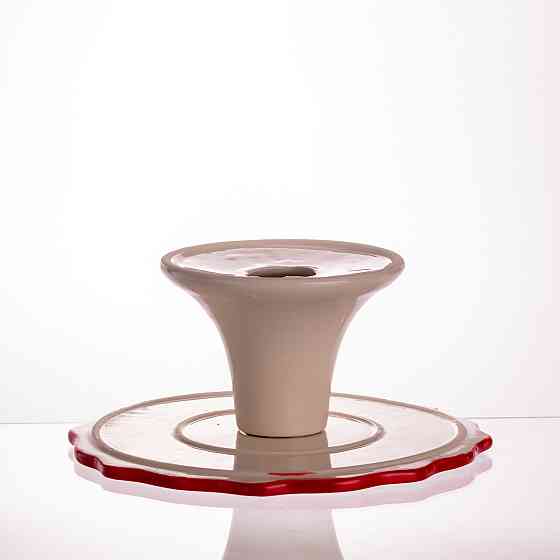 Фарфоровий тортниця на ніжці New Year Ø21 см Київ