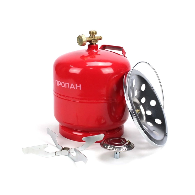Туристичний комплект A002 газовий балон та пальник (3кг 8л) Вінниця - фото 6