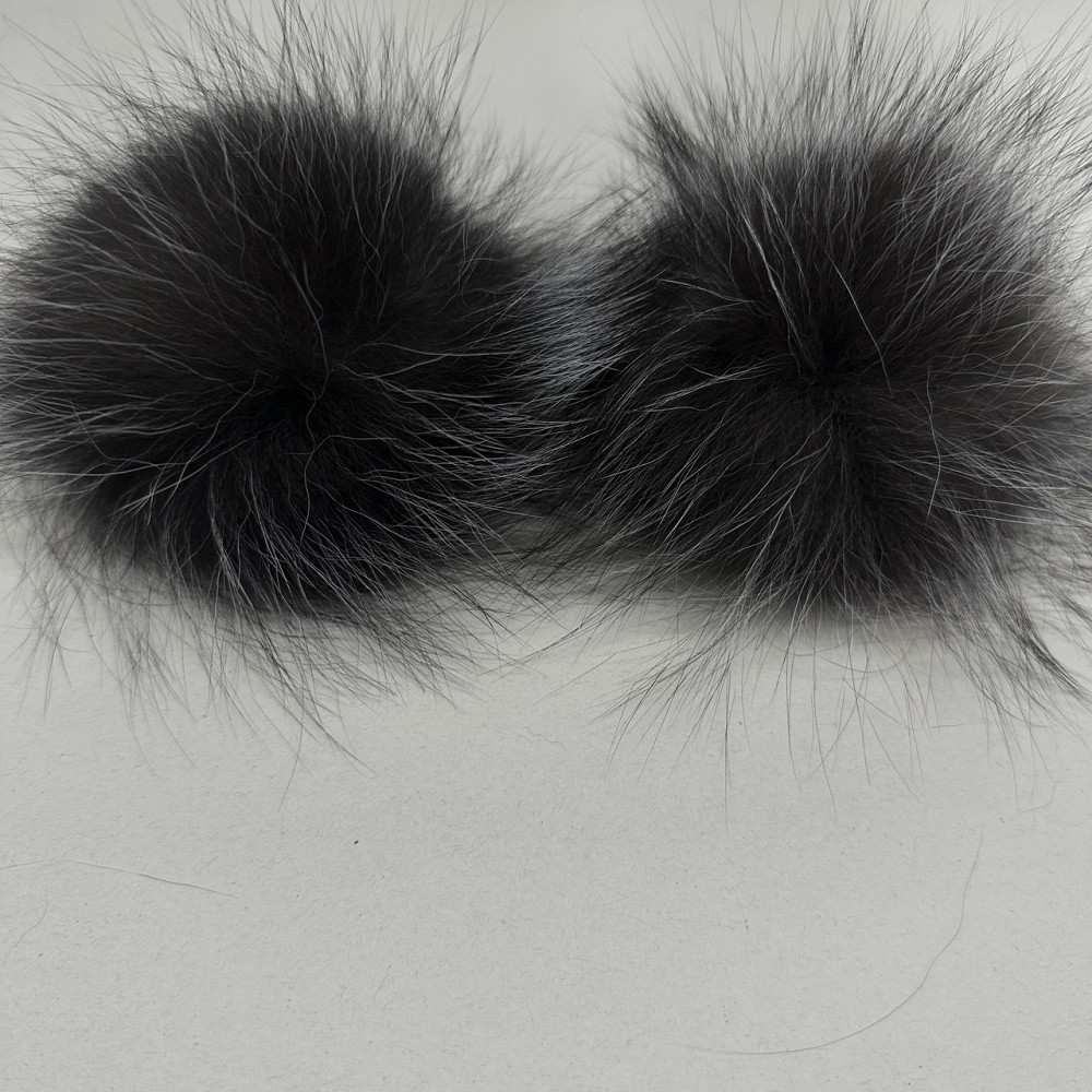 Помпоны из натурального меха блюфрост Чорный Харьков - изображение 6