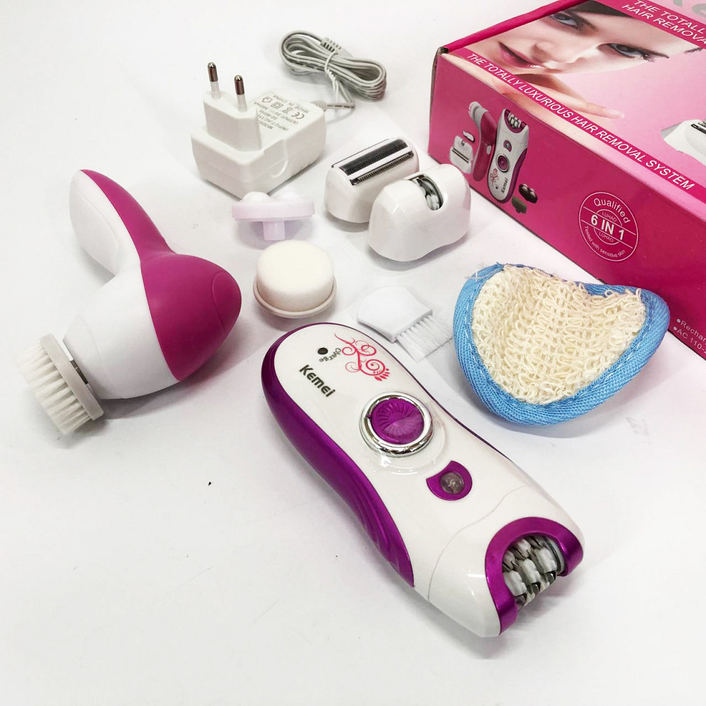 Бездротовий епілятор для зони бікіні Kemei KM-3066, Тример для депіляції Депілятор ніг і бікіні PK-83 Львів - фото 8