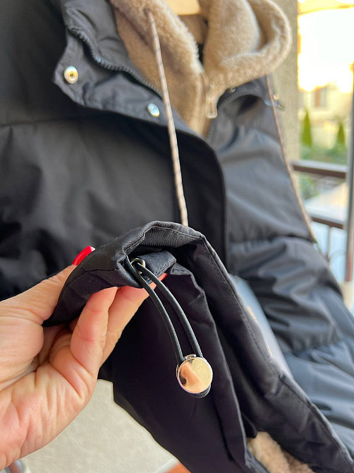 Куртка женская Lady Yep 8096 оверсайз с капюшоном и мехом тедди черная, черный, 46 Киев - изображение 5