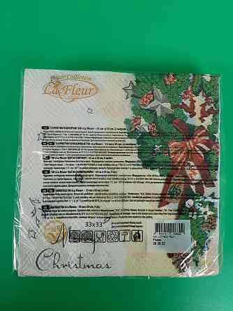 Новорічна серветка (ЗЗХЗЗ, 16 шт.) La Fleur "Різдво" (1 пачка) Харків