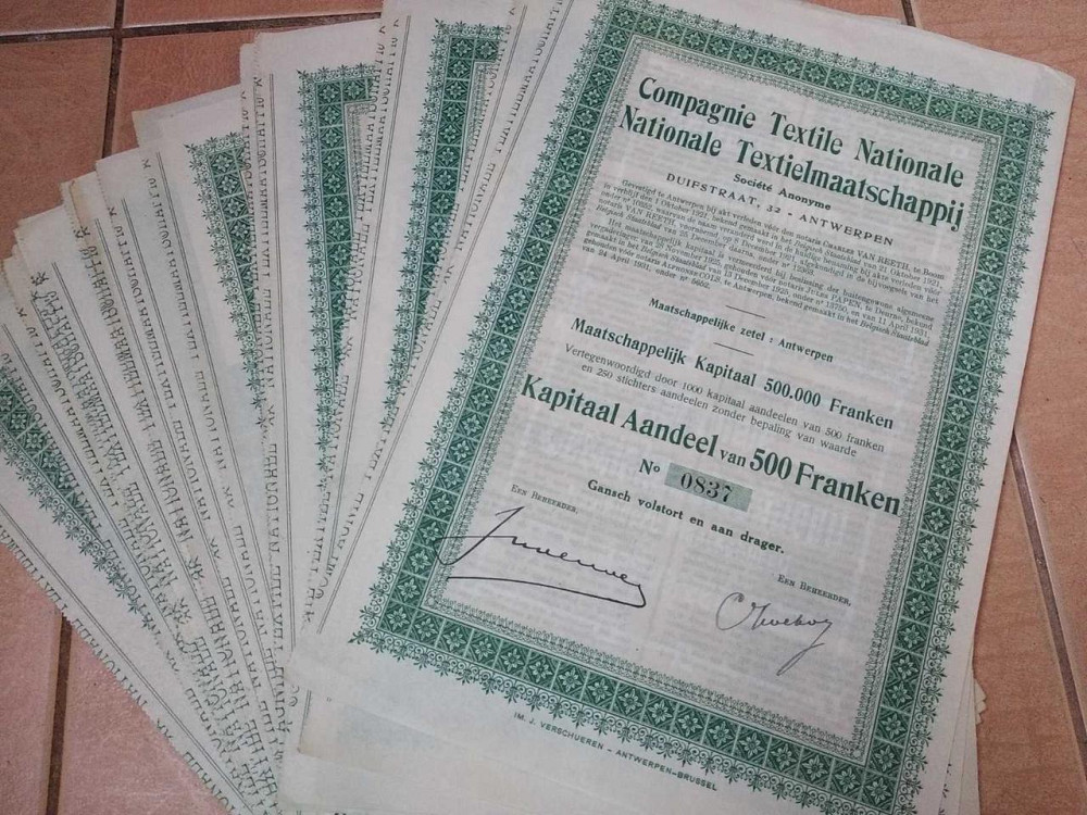 Акция. Бельгия. 1921 год (5 - 48) Полтава - изображение 1