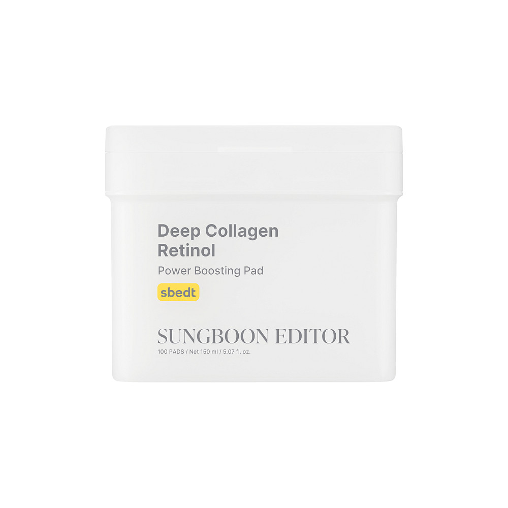 Педи для обличчя з ретинолом Deep Collagen Retinol Power Boosting Pad Sungboon Editor 150 мл (100 шт) Київ - фото 1