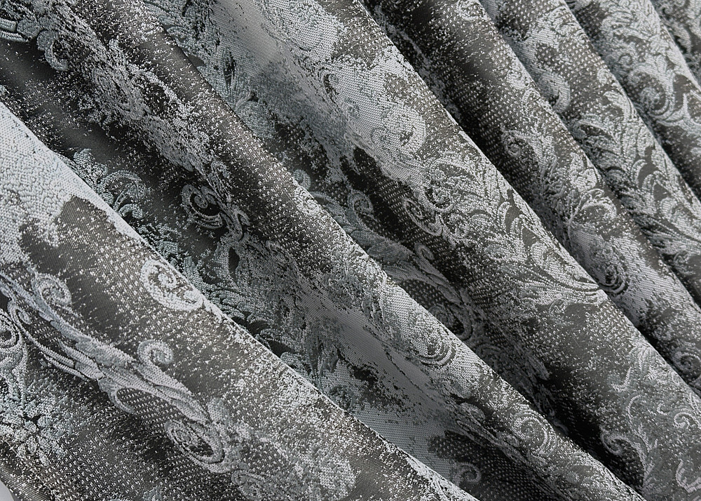 Комплект готових штор VR-Textil Льон Преміум № 1838ш Графітовий з сірим 200х290 см 2 шт (32-153) Київ - фото 6