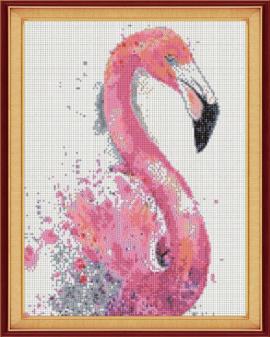 Алмазна мозаїка SANTI "Величний фламінго", 40*50см на підрамнику, шт Київ - фото 1