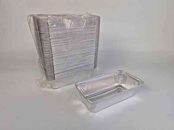 Прямокутний контейнер із харчової алюмінієвої фольги 900 мл SP62L100 штук (NEW) (1 пачка) Харків