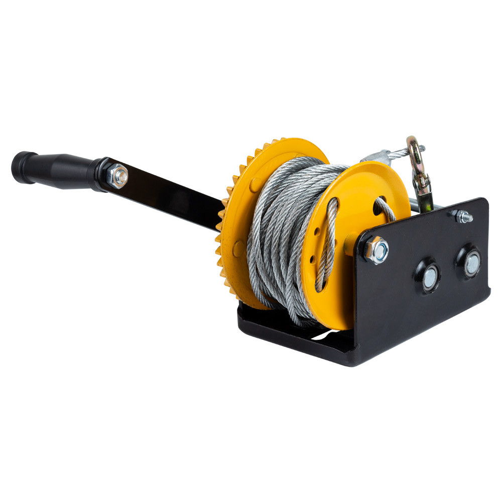 Sigma Лебедка ручная барабанная стальной трос 10м×5мм, 900кг SIGMA (6134021) Коломия - фото 7