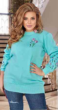 Гарний светр із вишивкою великий розмір (46-48) Київ