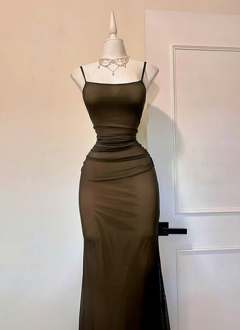 Женское романтичное праздничное платье микродайвинг+сетка Бежевий, 40/42 Одесса - изображение 2