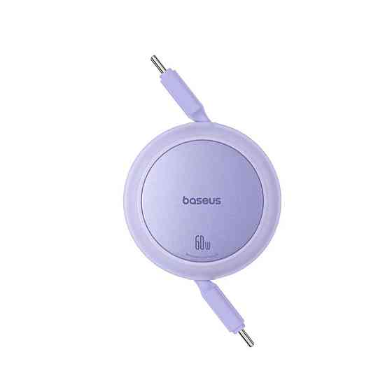 Кабель Baseus Free2Pull Mini Charging Cable USB-C to USB-C 60W 1m Nebula Purple P10364500511-01 Одесса