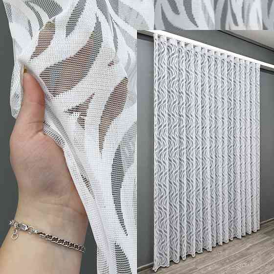 Тюль жакард колір білий 1976т Київ